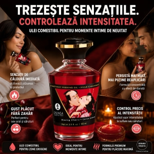 Ulei Masaj Shunga Aphrodisiac Warming Cireșe 100ml Thumb 5