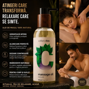 Ulei Natural De Masaj Cobeco Bio 150 ml, Hidratare Delicată Thumb 1