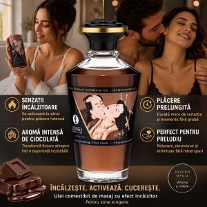 Uleiul Afrodisiac de Masaj cu Ciocolată cu Efect Încălzitor 100ml Thumb 1