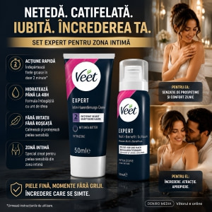 Veet EXPERT Set Epilare Intimă Cremă și Spumă Thumb 2