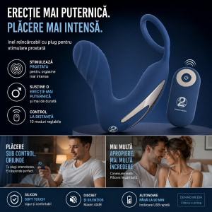 Vibrating Prostate Plug With Ring Albastru Thumb 10