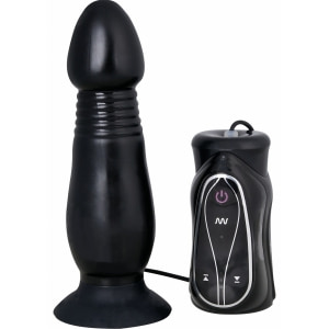 Vibrator Anal Pusher Negru Thumb 1