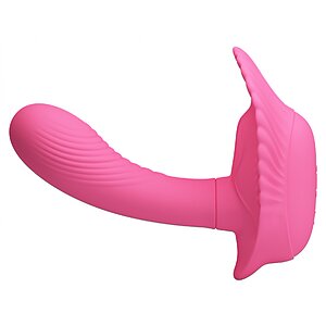 Vibrator Cochilia Dragostei Cu Telecomandă Roz Thumb 1