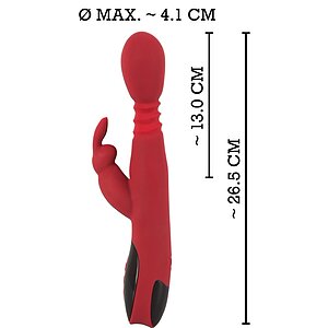 Vibrator Cu încălzire You2Toys Rabbit Roșu Thumb 6