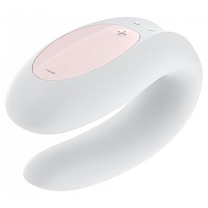Vibrator Cuplu Satisfyer Double Joy Alb Thumb 1