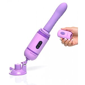 Vibrator Fantasy Love Cu Împingere Mov Thumb 6