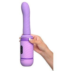 Vibrator Fantasy Love Cu Împingere Mov Thumb 8