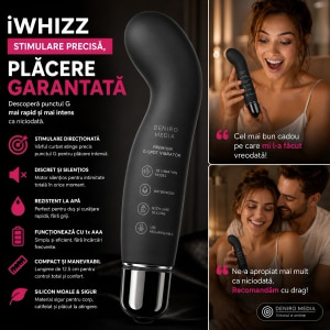 Vibrator iWhizz G 12.5cm Negru Thumb 6