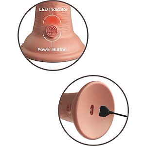 Vibrator King Penis Elite Dual Density 21cm Thumb 4