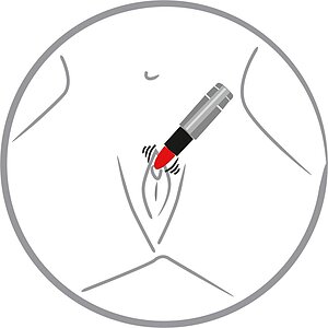 Vibrator Kiss Me Lipstick Roșu Thumb 2