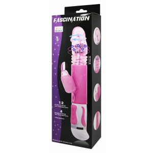 Vibrator Rabbit Rotație Și Împingere Fascination Roz Thumb 11