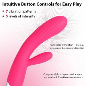 Vibrator Rabbit Încălzire Svakom Angel Roz Thumb 15