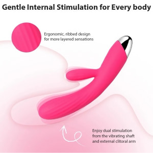 Vibrator Rabbit Încălzire Svakom Angel Roz Thumb 12