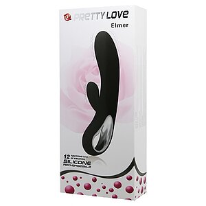 Vibrator Rabbit Pretty Love Elmer Negru Thumb 3