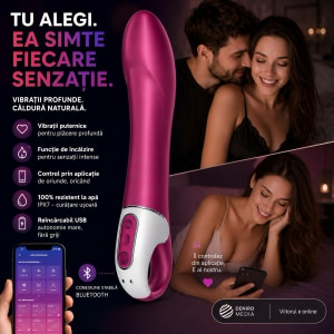 Vibrator Satisfyer Big Heat Vișiniu Thumb 7