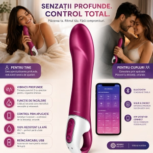 Vibrator Satisfyer Big Heat Vișiniu Thumb 6