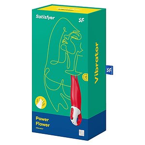 Vibrator Satisfyer Power Flower Roșu Thumb 3