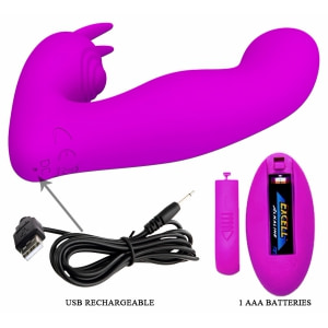 Josephine Vibrator Dublu Pentru Punctul G și Clitoris Mov Thumb 4