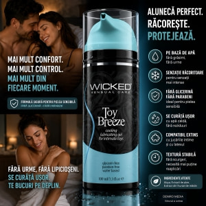 Wicked Sensual Care Breeze Lubrifiant Răcoritor 100 ml Thumb 2