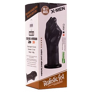 Dildo 25cm Realistic Fist Negru Thumb 1