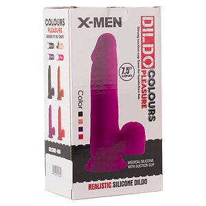 Dildo 19cm Colours Pleasure 1 Negru Thumb 3