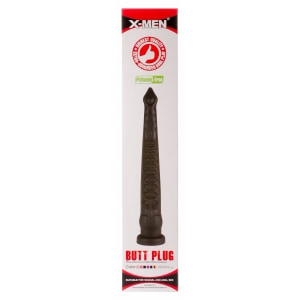 X Men Plug Anal PVC Negru cu Ventuză, 59 cm, Stimulare Thumb 14