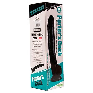 Dildo Porters 33cm Penis Negru Thumb 4