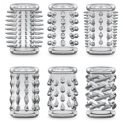 Set Manșoane Penis Stay Hard Transparent