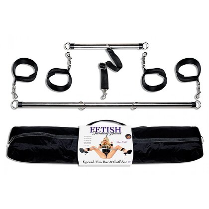 Set Spread-em Bar and Cuff Negru