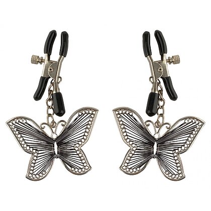 Cleme Sfârcuri Butterfly Argintiu