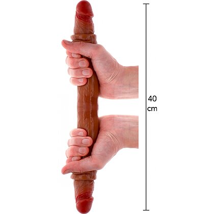 Silicone Foreskin D-Dong 40 cm Caramel Skin Tone