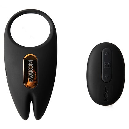 Winni 2 Svakom Inel Vibrant Reîncărcabil cu Aplicație Negru