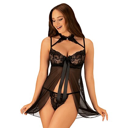 Babydoll Obsessive Elizenes Negru
