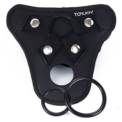 Ham Strap-On TOYJOY cu Gaură De Plăcere, Negru