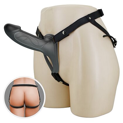 Pretty Love Landon cu Harness Reglabil și Dildo 16,8 cm Negru