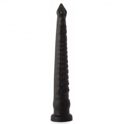 X Men Plug Anal PVC Negru cu Ventuză, 59 cm, Stimulare
