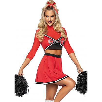Costum Leg Avenue Varsity Cheerleader Babe Roșu