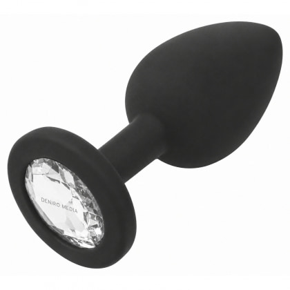 Anal Plug Premium Diamond Jewel Small Negru