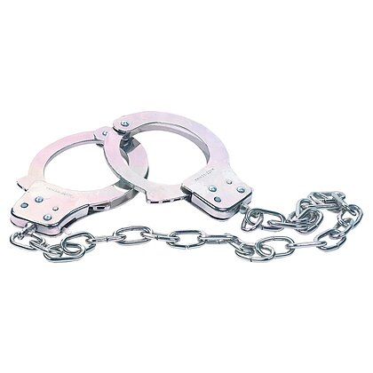 Cătușe Metalice Cu Lanț Argintiu