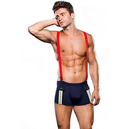 Chilot Fireman Trunk Suspenders Negru