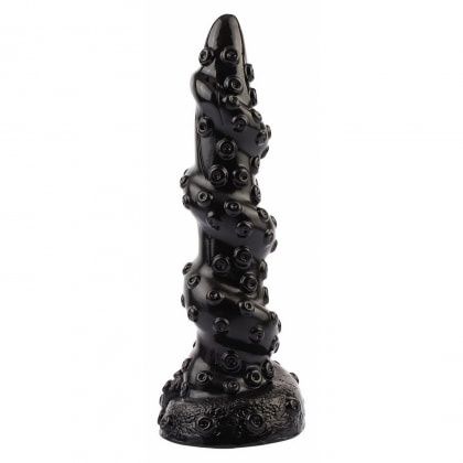 Chisa Octopus Bugbear 23.5 cm Dildo cu Texturi Monstruoase Negru