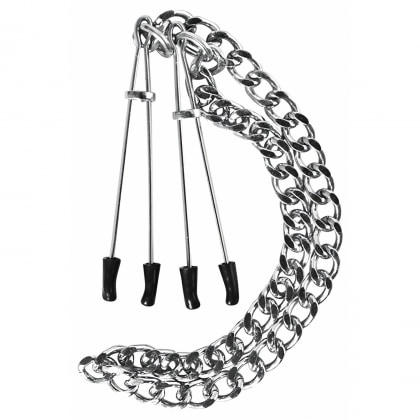 Cleme Sfârcuri Nipple Tweezers Argintiu