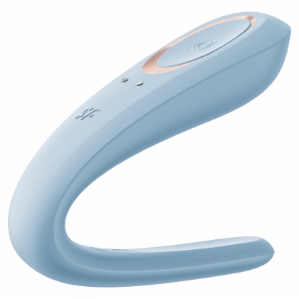 Satisfyer Double Classic Vibrator Cuplu Reîncărcabil Albastru