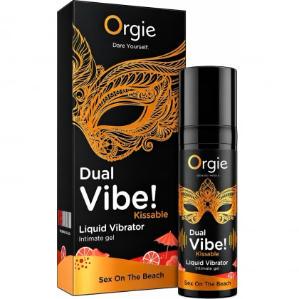 Gel Orgie Dual Vibe Vibrator Lichid Sex On The Beach