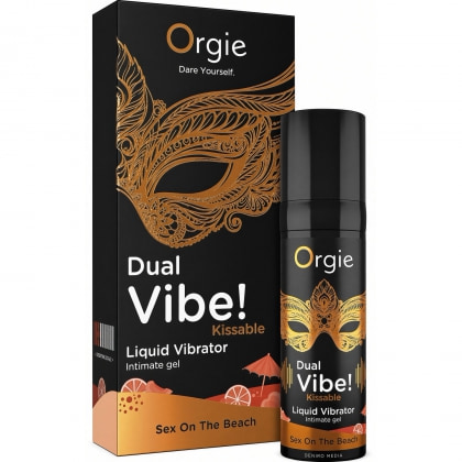 Gel Orgie Dual Vibe Vibrator Lichid Sex On The Beach