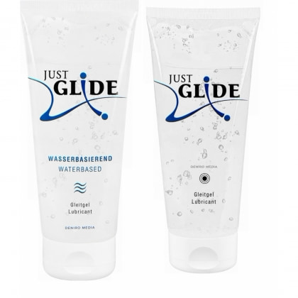 Pachet Lubrifiant Just Glide Anal 200ml + Lubrifiant Just Glide Waterbased 200ml