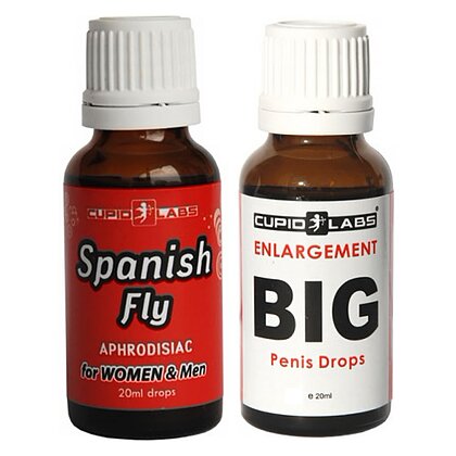 Pachet Picături Big Penis Drops 20ml + Picături Afrodisiace Spanish Fly 20ml