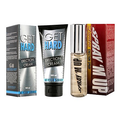 Pachet Cremă Erecție Get Hard 100ml + Spray Erecție Spray M-Up 22ml