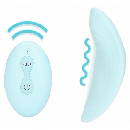 Vibrator Pentru Chiloți Loveline, Arctic Blue, 10 Moduri Albastru
