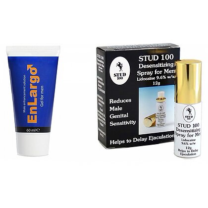 Pachet Cremă Mărirea Penisului Enlargo + Spray Stud 100 Original